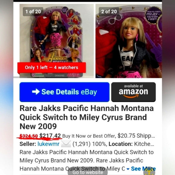 🥳 HOST PICK 🥳 Hannah Montana Doll Gift Set ! - Picture 10 of 13